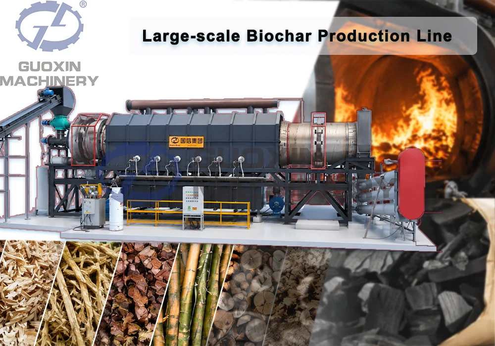 Technology and Application of Large-Scale Biochar Production Line